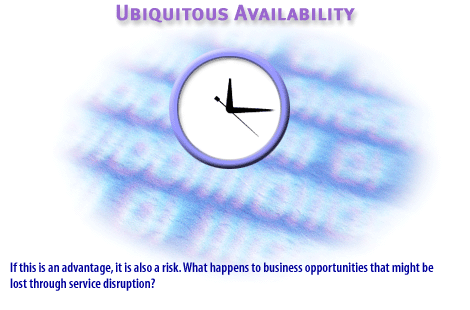 9) If this is an advantage, it is also a risk. What happens to business opportunities that might be lost through service disruption?