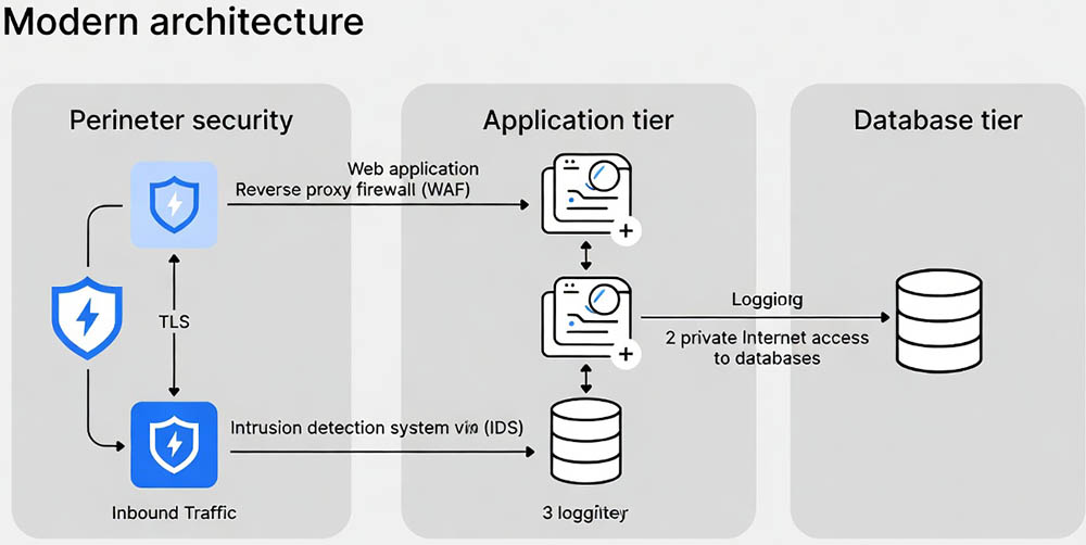 Modern Server Security Diagram