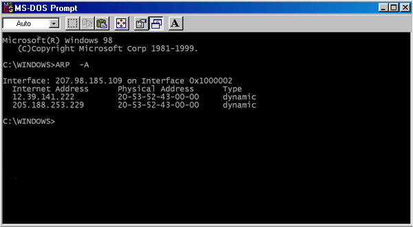 3) ARP is a command sent to a router and is used to display the contents of the Address Resolution Protocol (ARP) table. 