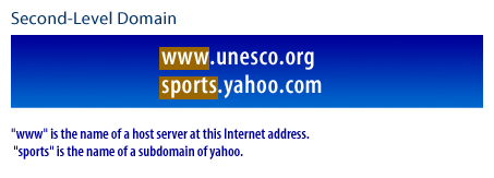 4) www is the name of a host server at this internet address.