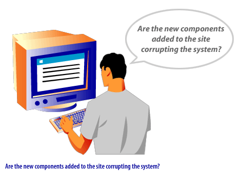 7) Are the new components added to the website corrupting the system?