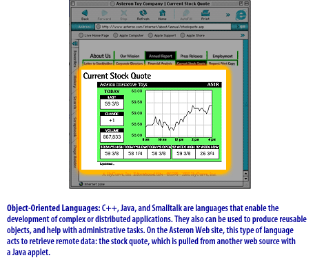 5) Object Oriented Languages: C++, Java, and Smalltalk are languages that enable the development of complex or distributed applications.